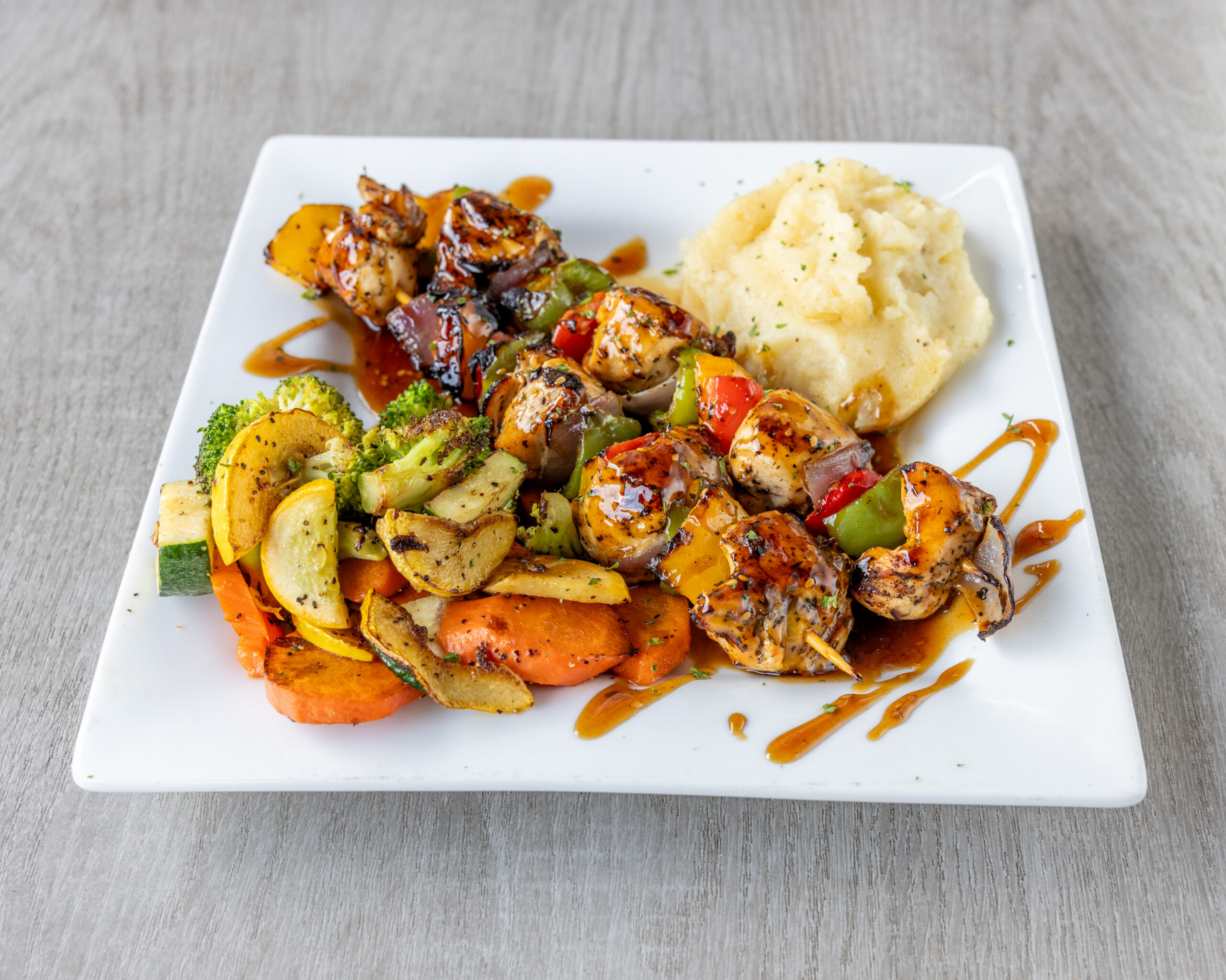 Teriyaki Glazed Chicken Kabobs